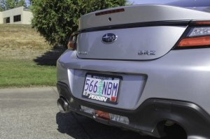 Subaru BRZ Performance Exhaust - Single Side Exit - Perrin Performance - Axle Back w/ Helmholtz Chamber - `22-`25 Subaru BRZ Performance Exhaust - Single Side Exit - Perrin Performance - Axle Back w/ Helmholtz Chamber - `22-`25